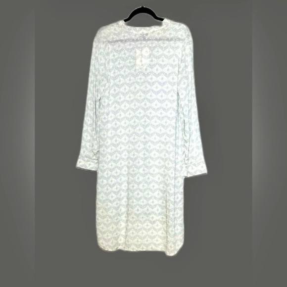 NWT J. Valdi Barcelona Button Front Long-Sleeved Midi Shirt Dress Swim Coverup M - Picture 8 of 13
